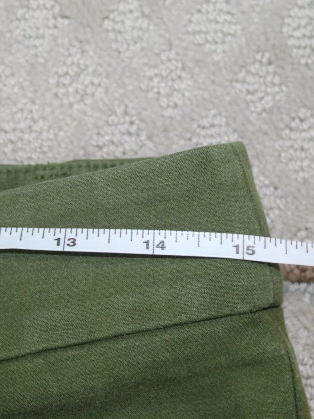 Loft Marisa The Riviera Pant Size 2P Olive Green Cropped Pants